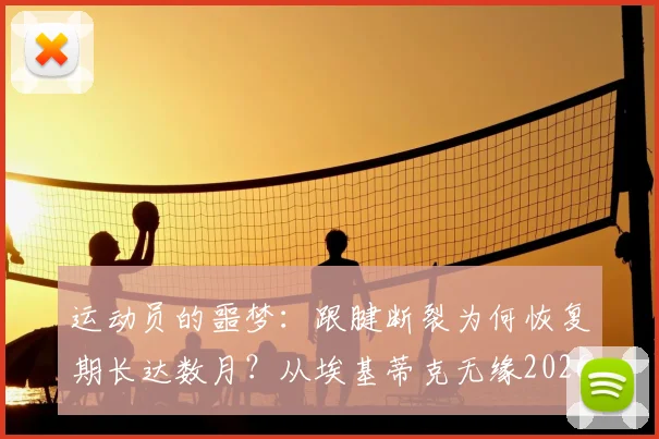 运动员的噩梦：跟腱断裂为何恢复期长达数月？从埃基蒂克无缘2026世界杯说起